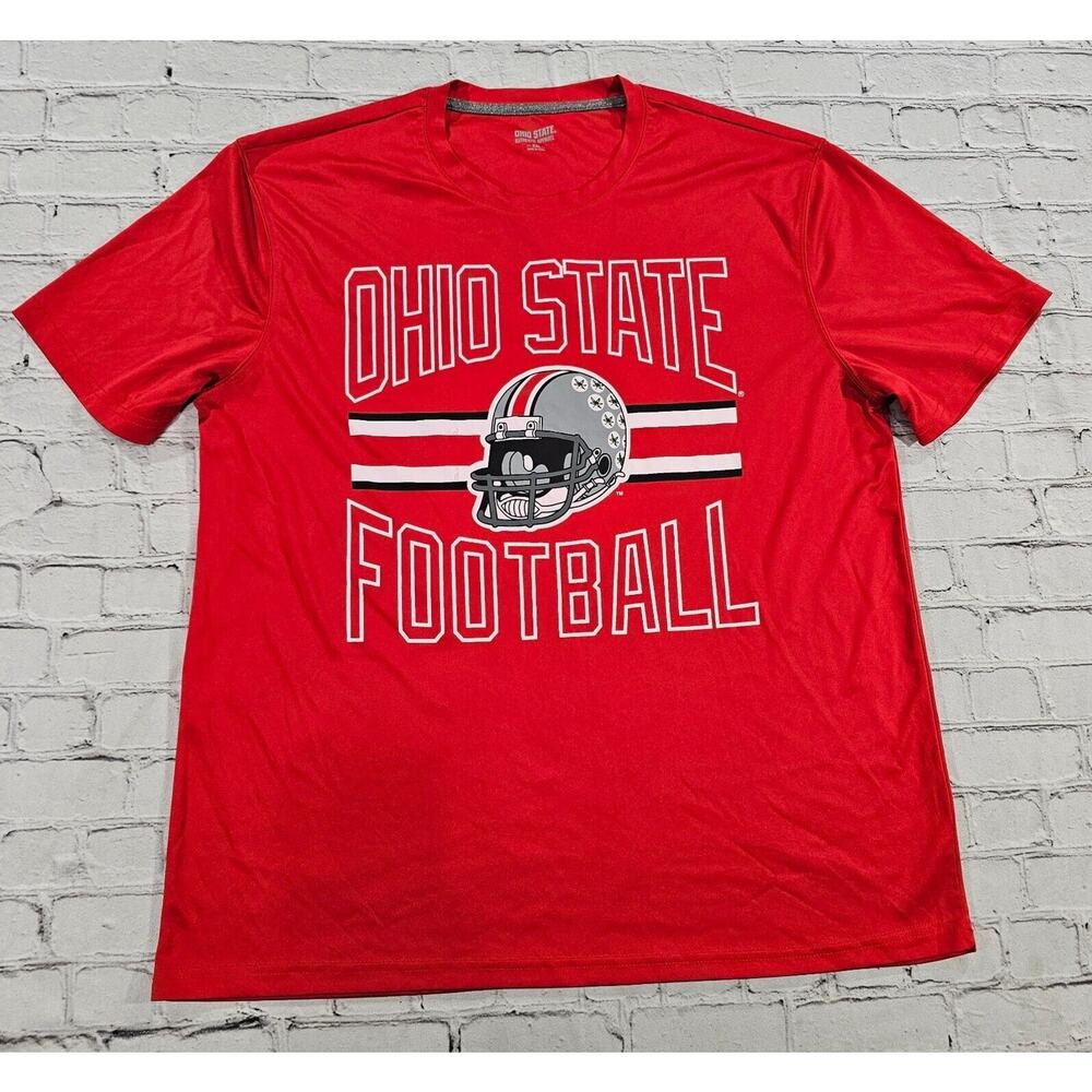 Ohio State Buckeyes Shirt Red Authentic Apparel MENS SIZE 2XL XXL